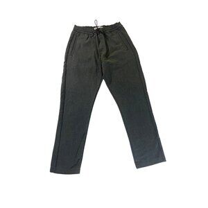 Zara Women's Grey Casual Relaxed Drawcord Pants - Medium